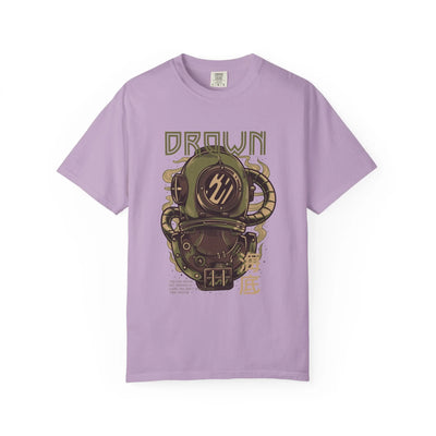 Drown Deep Sea Diver With Quote Graphic Cool Design T-Shirt - Sinful Threads