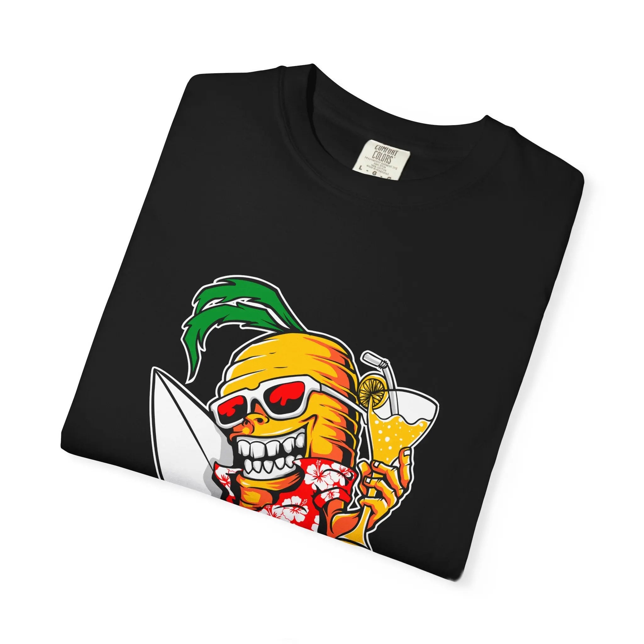 Surfing Carrot With a Drink Graphic Awesome T-Shirt - Sinful Threads