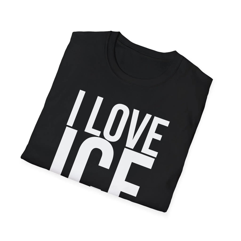 Political Satire Shirt - I Love ICE Cream Funny Tee Printify