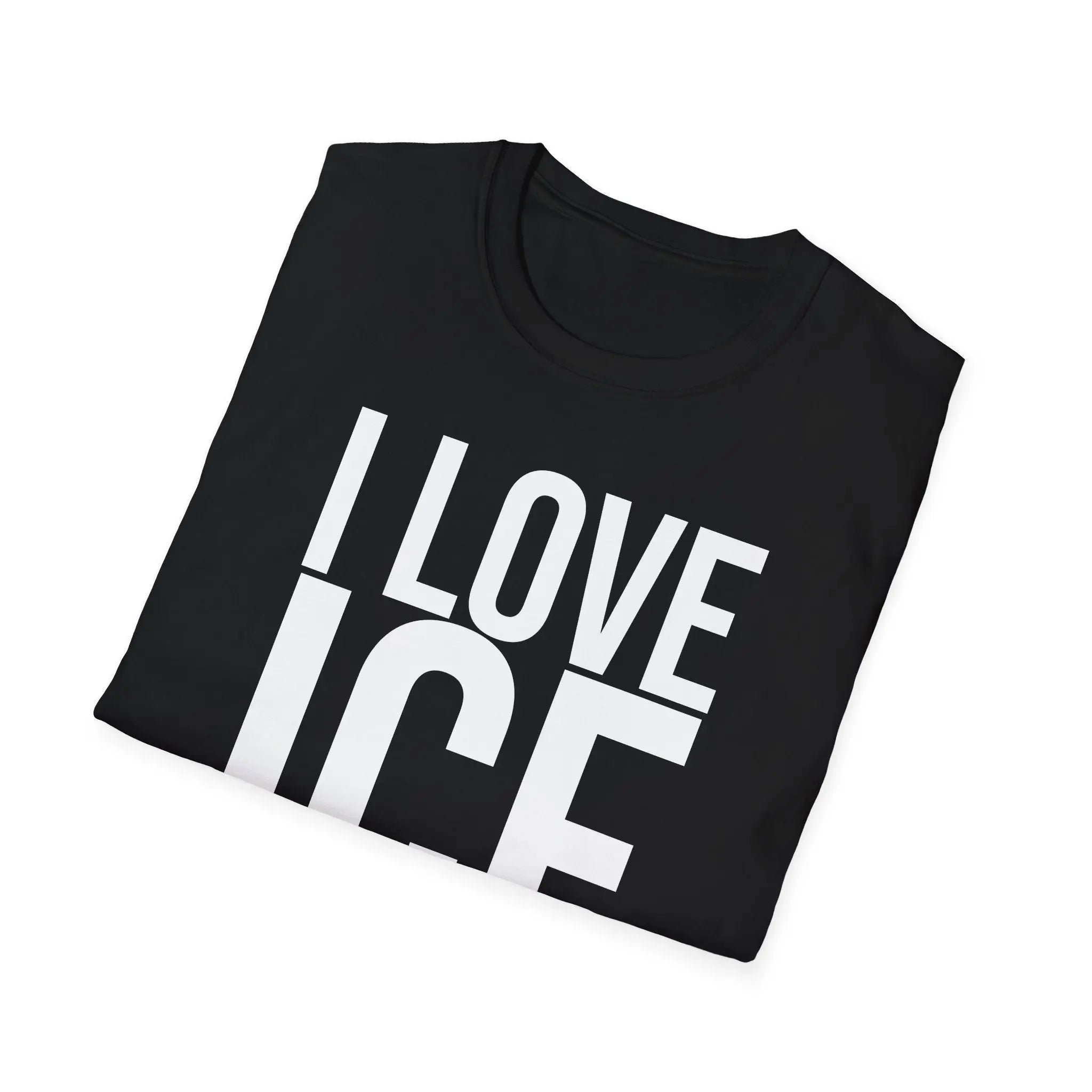 Political Satire Shirt - I Love ICE Cream Funny Tee Printify