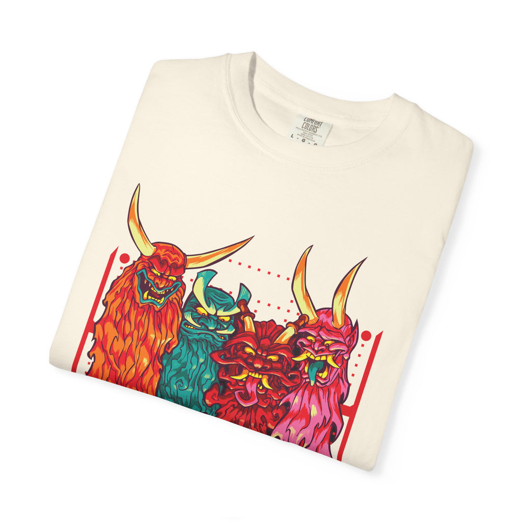 Oni T Shirt - Samurai Tee with Bold Japanese Design - Sinful Threads