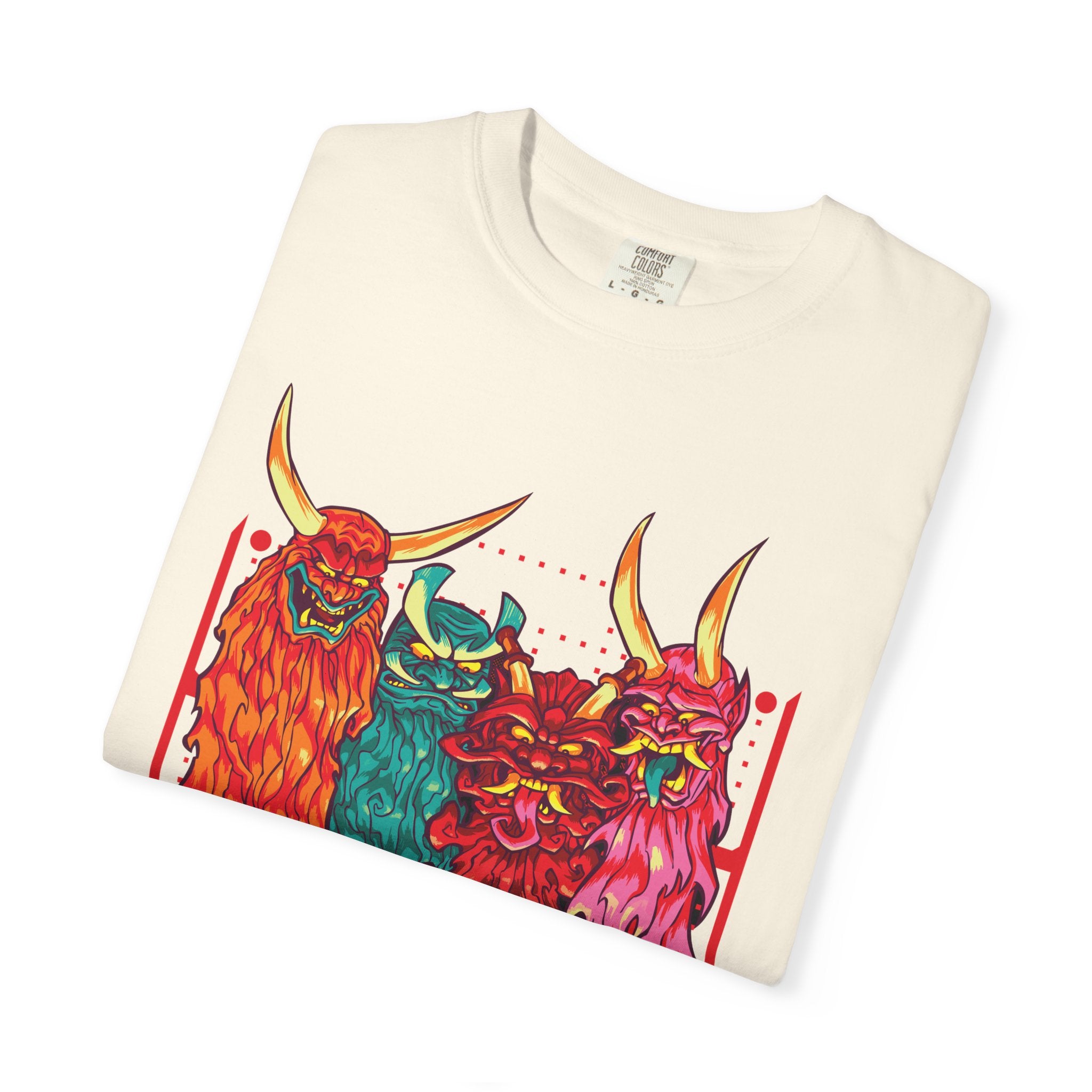 Oni T Shirt - Samurai Tee with Bold Japanese Design - Sinful Threads