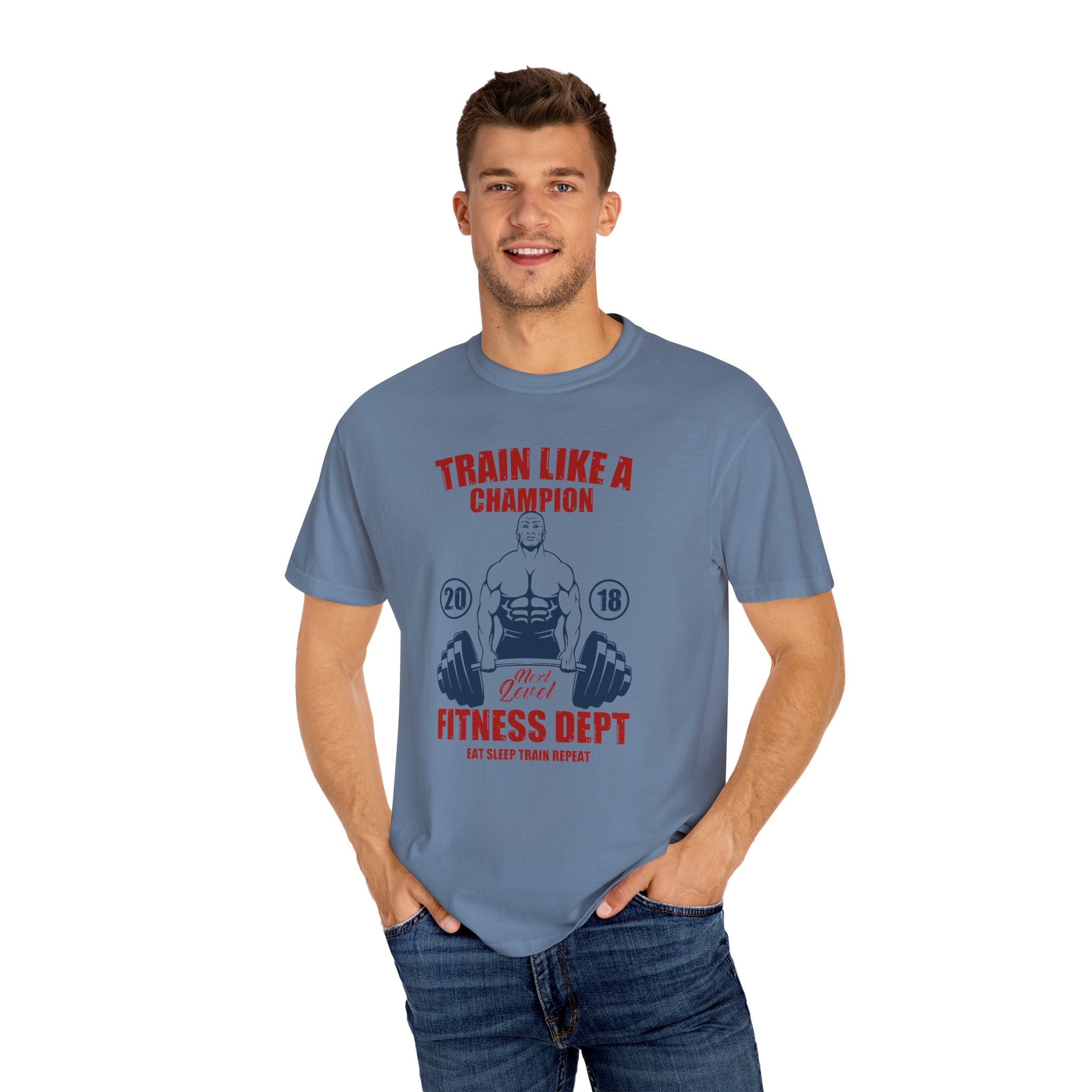 Train Like Champion T-Shirt - Motivational Gym Gift - Sinful Threads