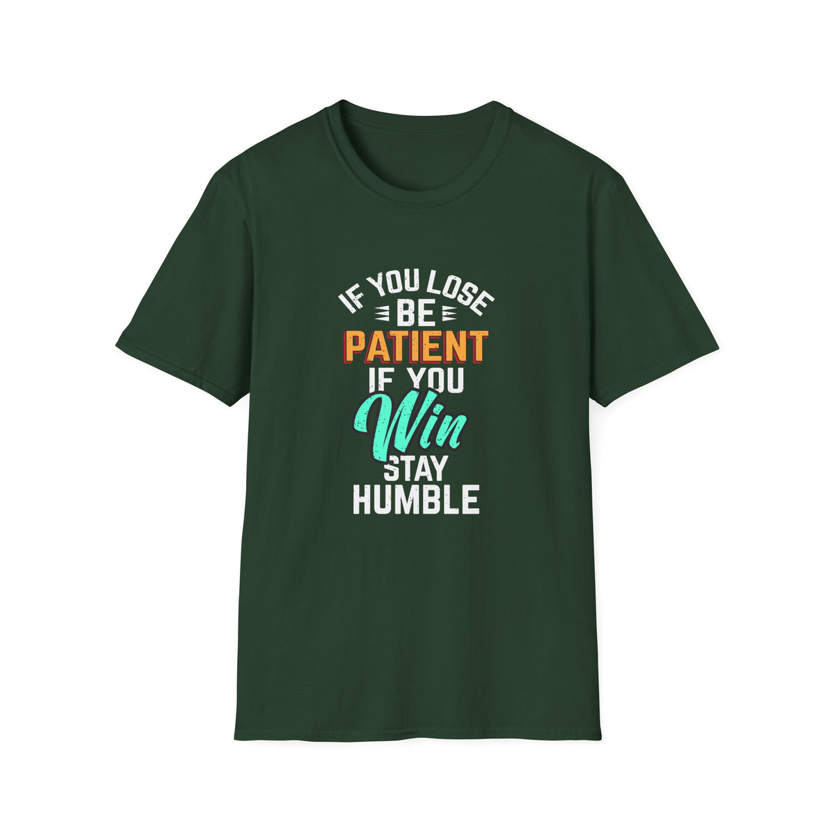 Patient Humble Mindset Shirt - Sports Character Wisdom Tee