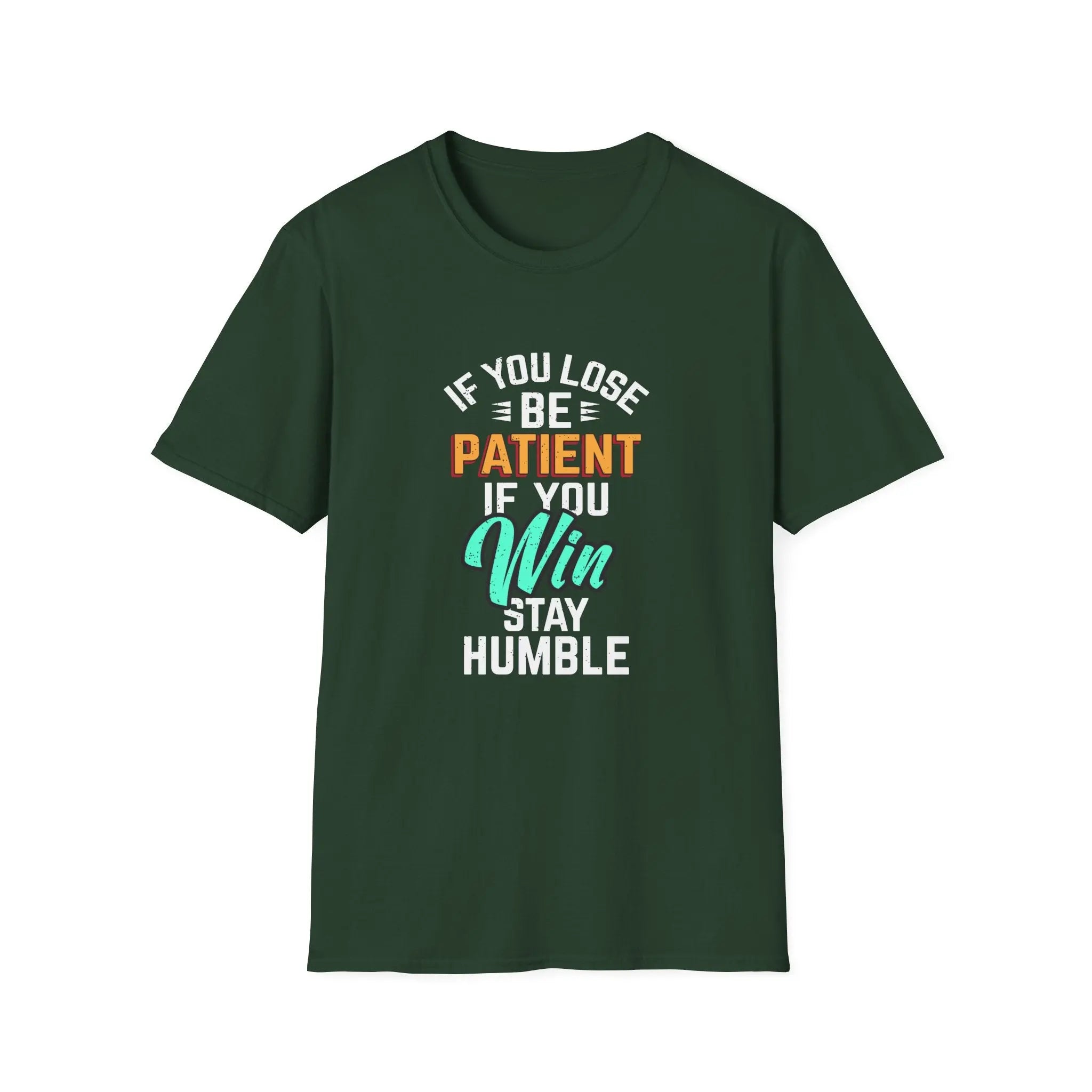 Patient Humble Mindset Shirt - Sports Character Wisdom Tee - Sinful Threads