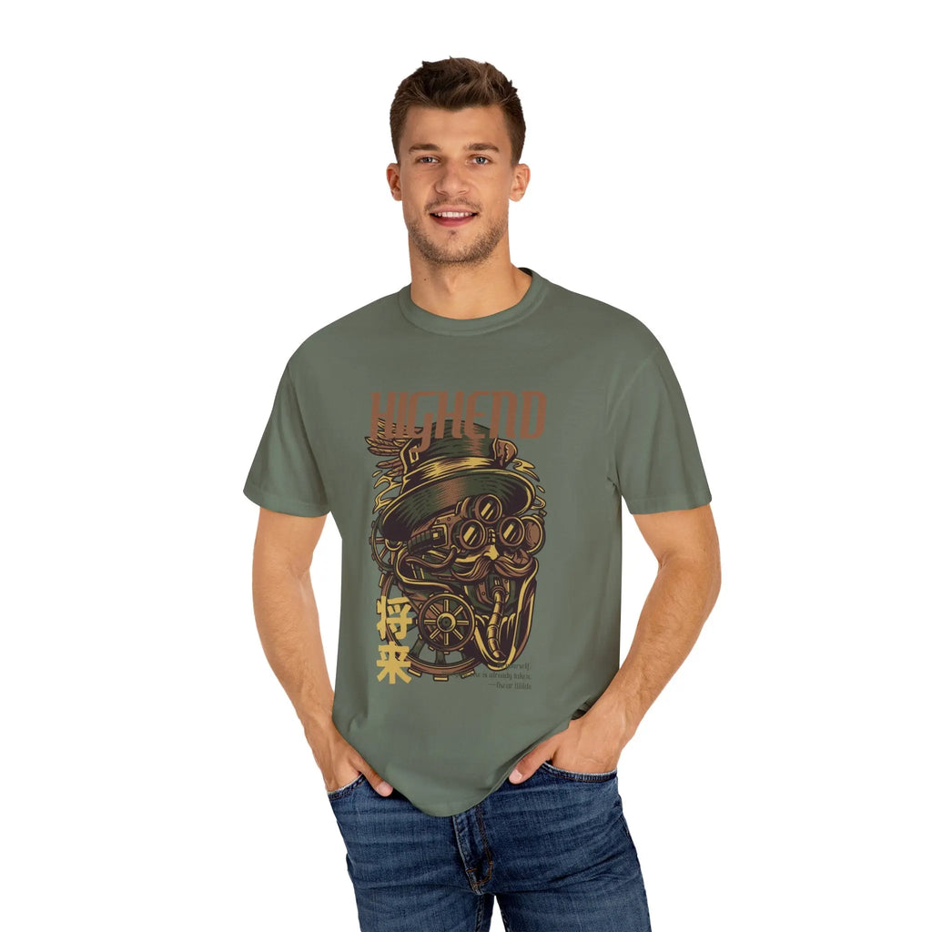 Steampunk Man Future Inspired Cool Graphic Design T-Shirt - Sinful Threads