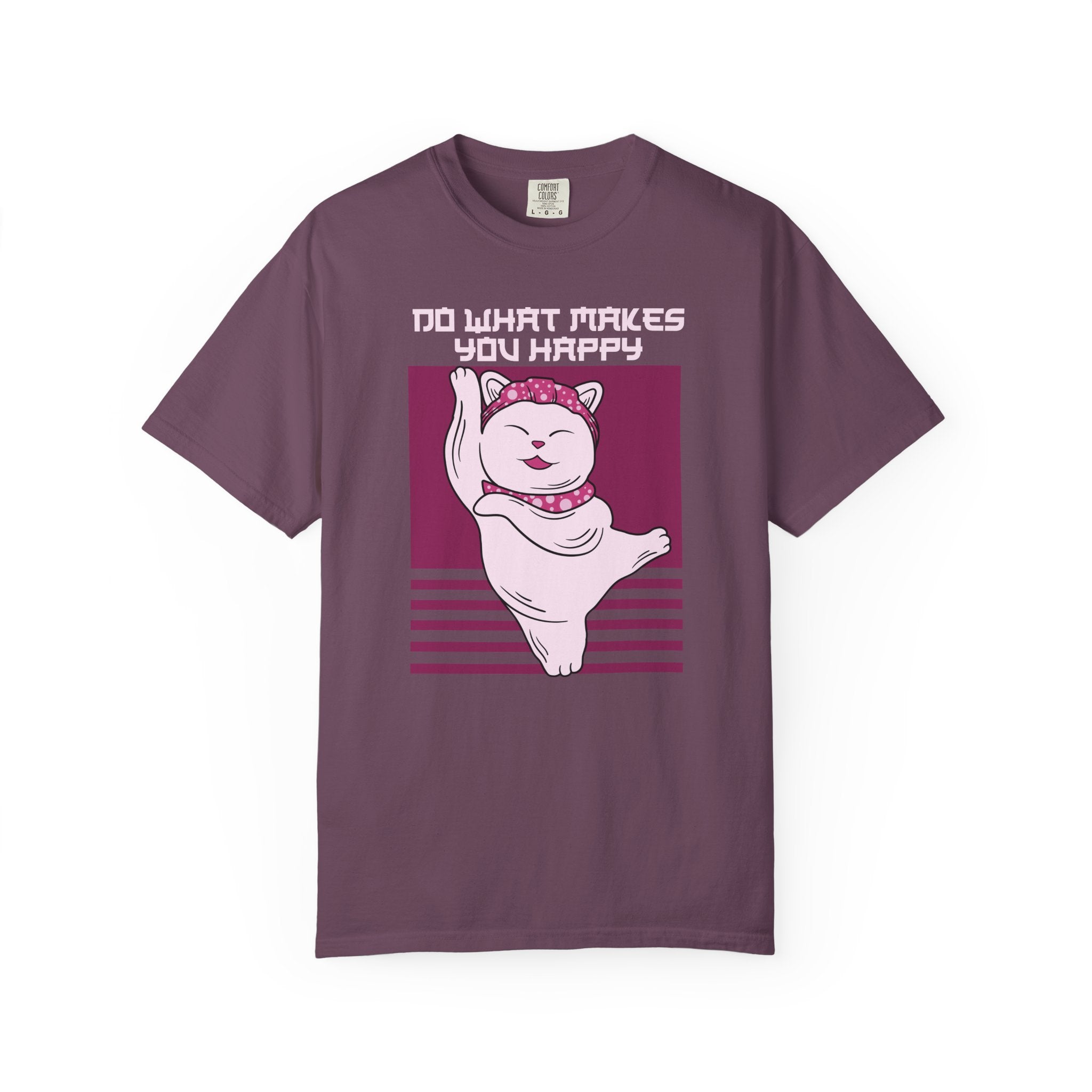 Lucky Cat Shirt - Maneki Neko Tee - Happy Quote Gift - Sinful Threads