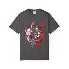 Viking Wolf Norse Pagan Tee Red Black Warrior
