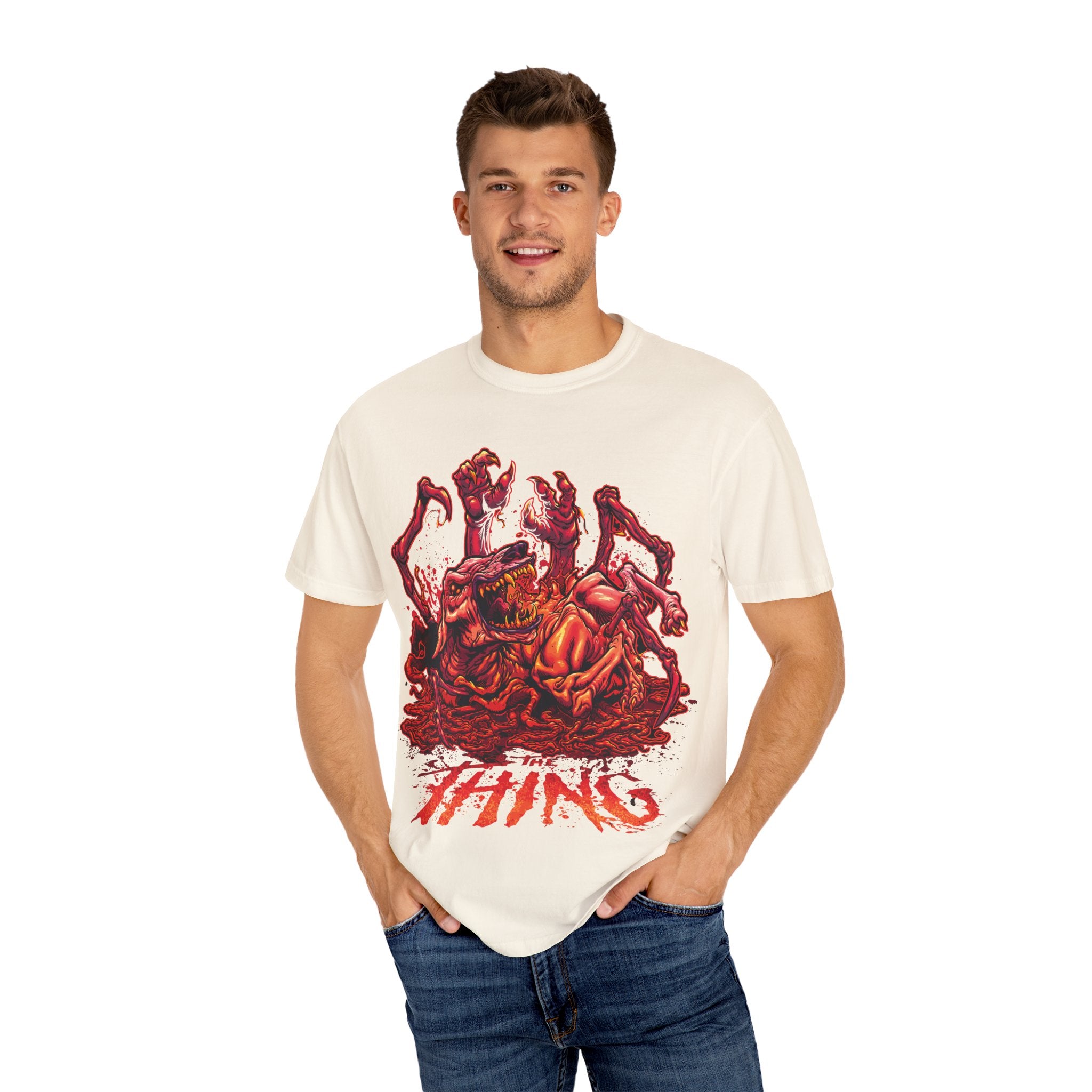 The Thing Shirt - Spooky 80s Horror Vintage Tee for Horror Fans - Sinful Threads