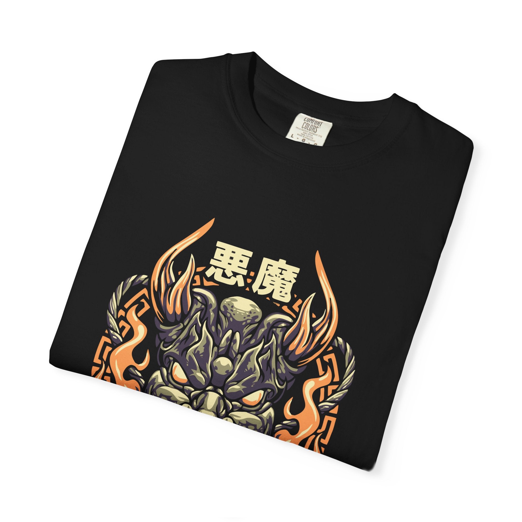 Oni Mask Shirt - Japanese Demon Tee for Evil Spirit Culture - Sinful Threads