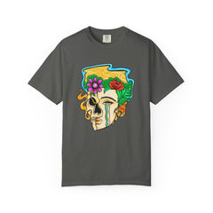 Floral Skull Shirt - Skeleton Graphic Tee - Artistic Gift