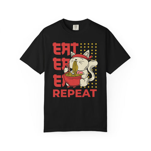 Cat Ramen Shirt - Funny Anime Tee - Japanese Foodie Gift