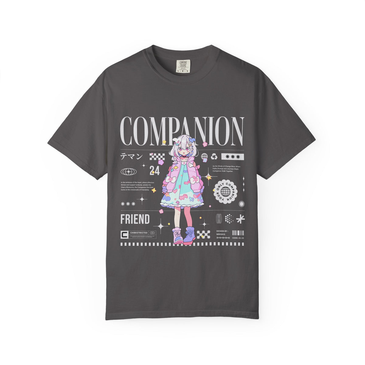 Kawaii Anime Tee - Pastel Girl Chibi Design - Cute Gift