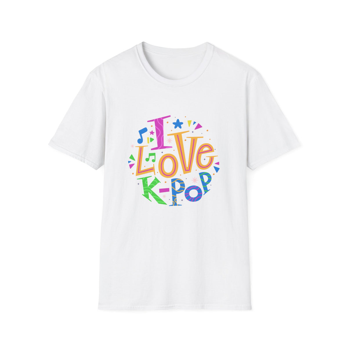 I Love K-Pop T Shirt - Korean Wave Fandom Pride & Culture
