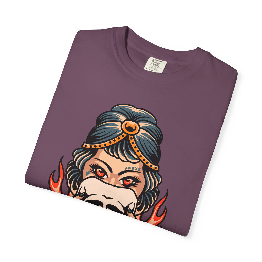 Traditional Tattoo Shirt - Fortune Teller Tee - Skull Graphic Top - Sinful Threads