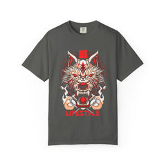 Samurai Warrior Tee - Japanese Wolf Art Shirt - Streetwear
