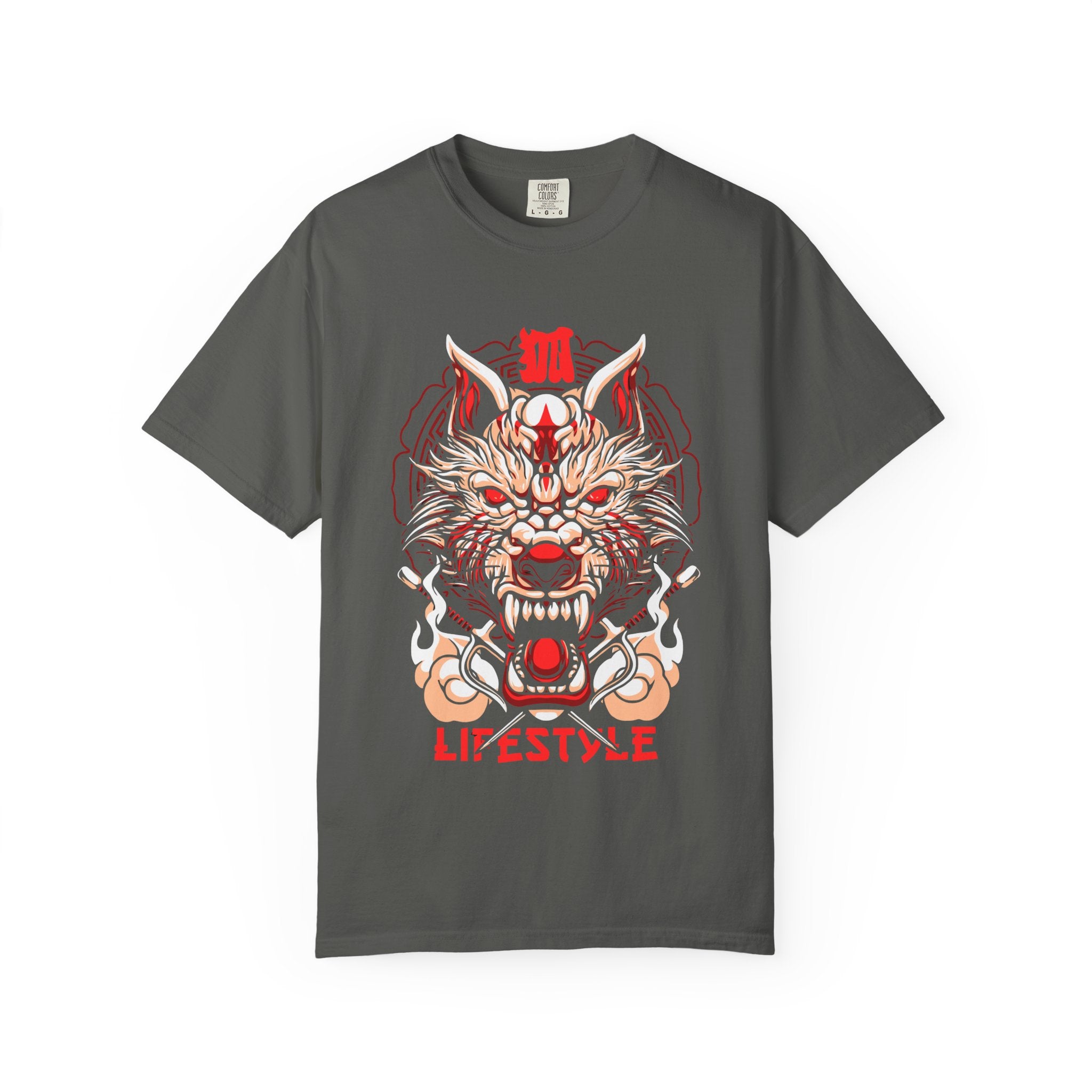 Samurai Warrior Tee - Japanese Wolf Art Shirt - Streetwear - Sinful Threads