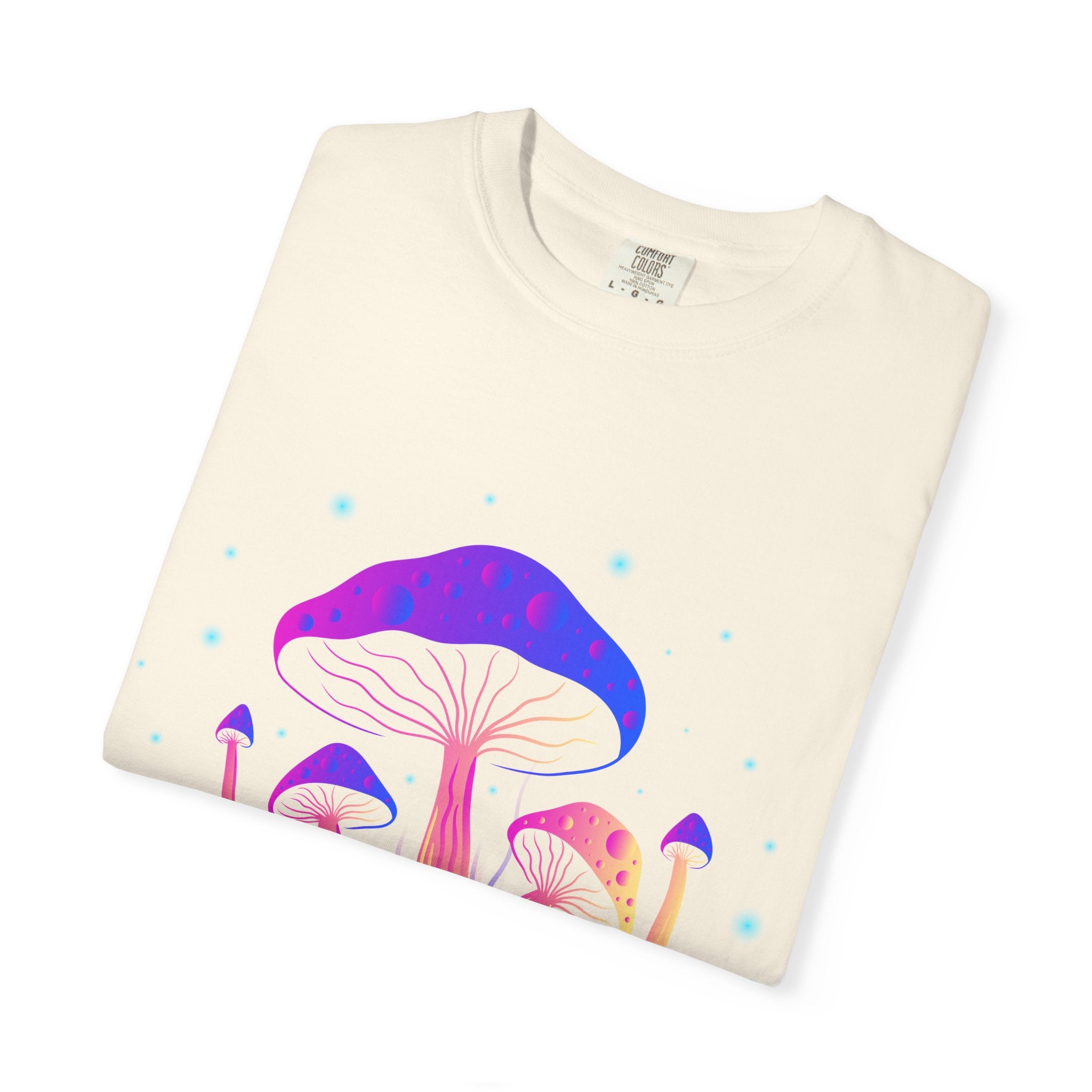 Psychedelic Mushroom Tee - Vibrant Trippy Fungi Art Gift - Sinful Threads