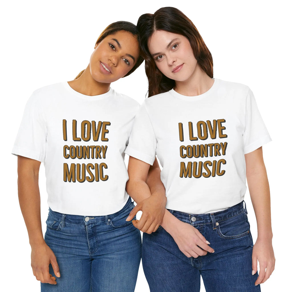 I Love Country Music Graphic Tee - Country Fan Festival Shirt Printify