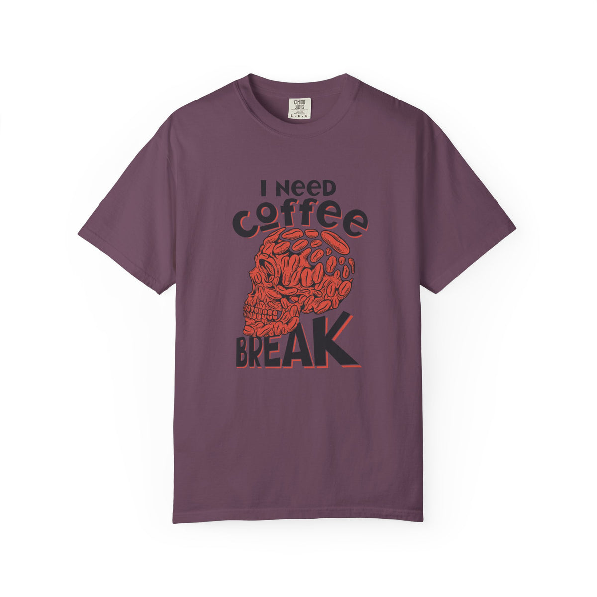 Coffee Skull Shirt - Funny Bold Graphic - Caffeine Addict Tee