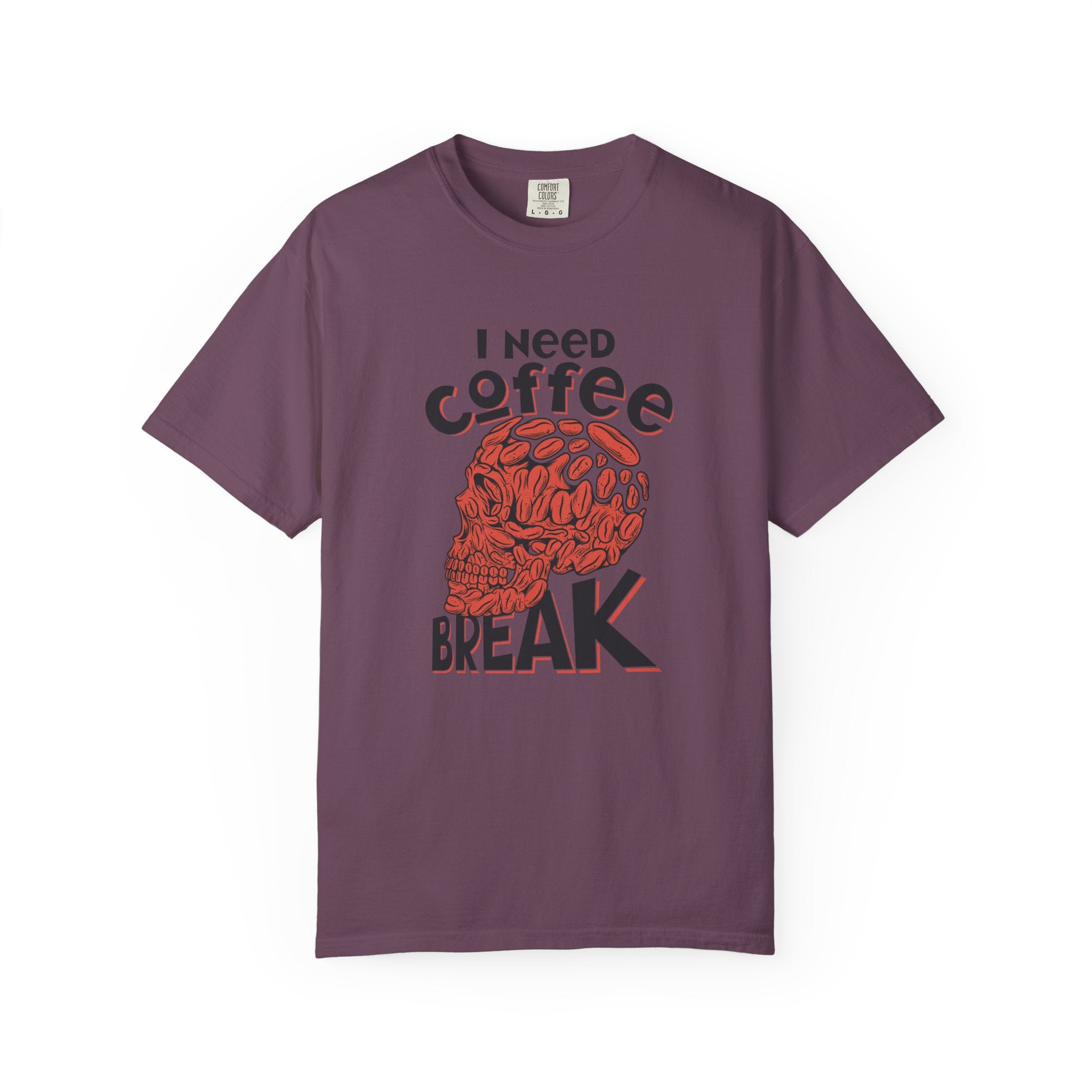 Coffee Skull Shirt - Funny Bold Graphic - Caffeine Addict Tee - Sinful Threads
