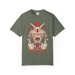 Samurai Warrior Tee - Japanese Wolf Art Shirt - Streetwear