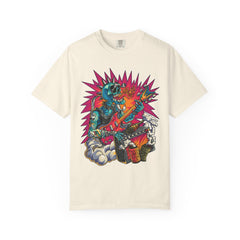 Rock Skull Guitarist Tee – Punk Metal Skeleton Shirt