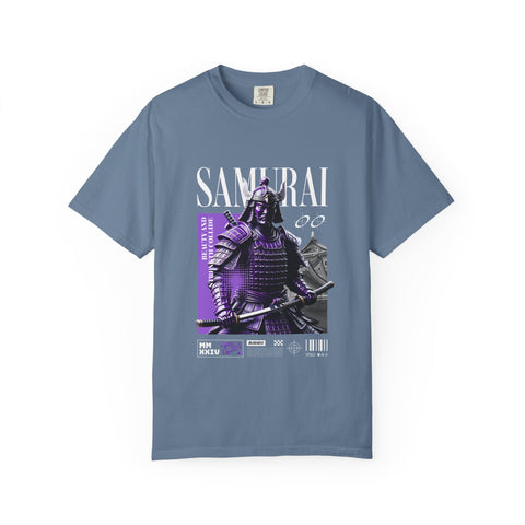 Samurai Warrior Tee - Purple Bushido Graphic - Perfect Gift