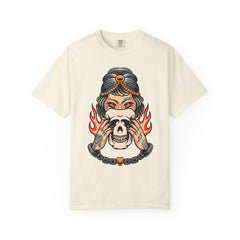 Traditional Tattoo Shirt - Fortune Teller Tee - Skull Graphic Top
