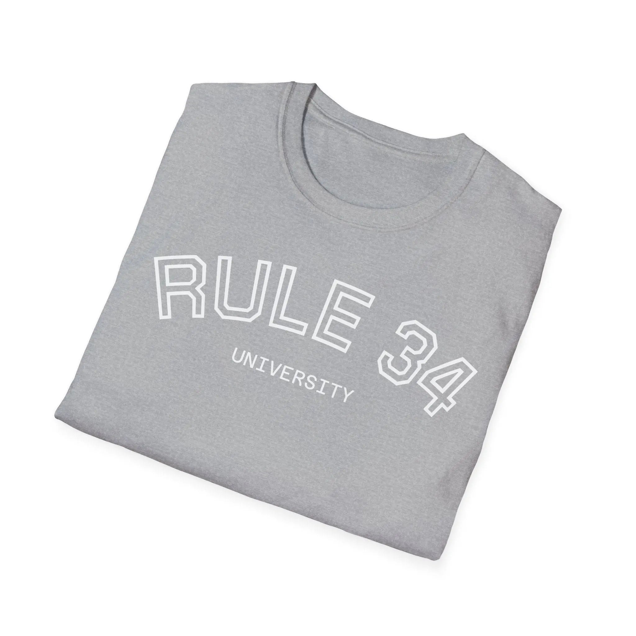 Rule 34 University Shirt - Funny Meme & Internet Culture Tee Printify