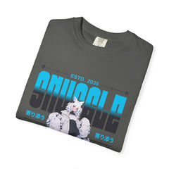 Kawaii Cat Girl Tee - Snuggle Manga Graphic - Cute Gift