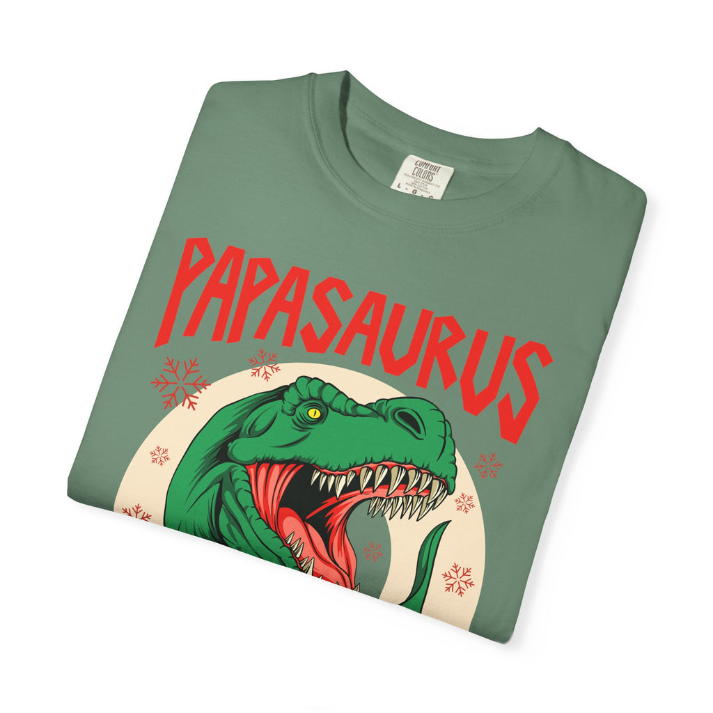 Christmas Papasaurus Shirt - Festive T-Rex Tee Holiday Gift - Sinful Threads