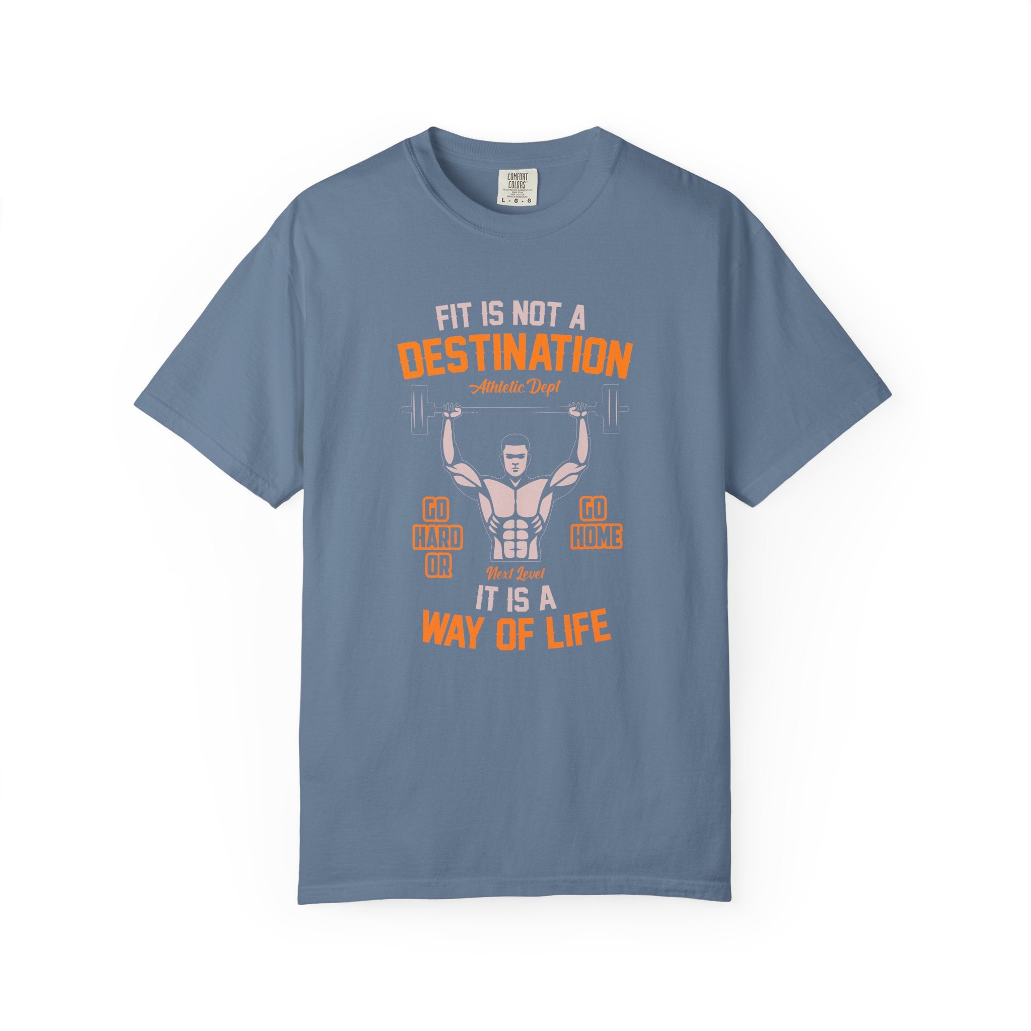 Fit Is Not a Destination Way of Life Gym Motivational Tee - Sinful Threads