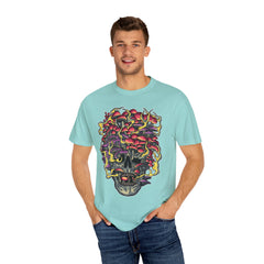 Mushroom skull shirt - fungi gothic tee - macabre gift