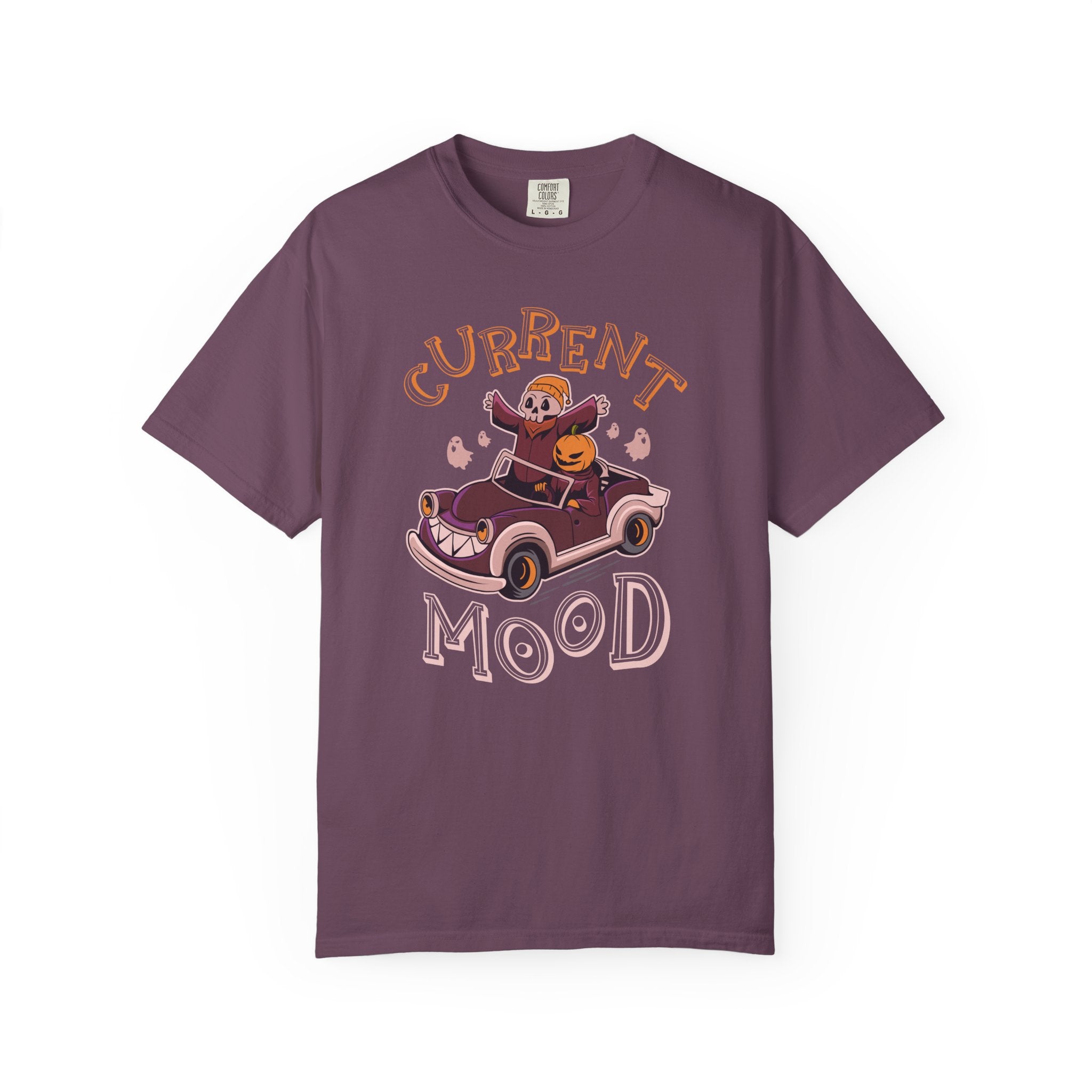 Current Mood Halloween Tee - Funny Spooky Graphic Shirt - Sinful Threads