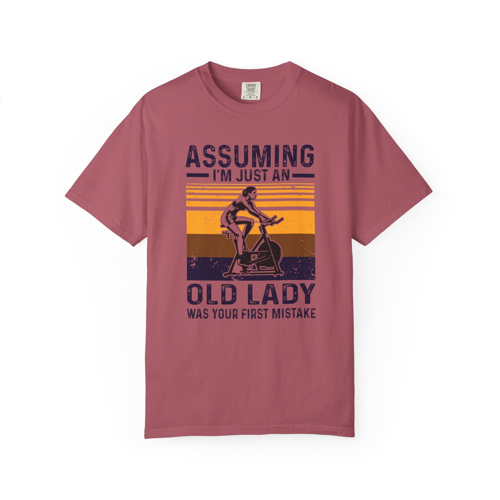 Old Lady Fitness Shirt - First Mistake Workout Tee - Sinful Threads