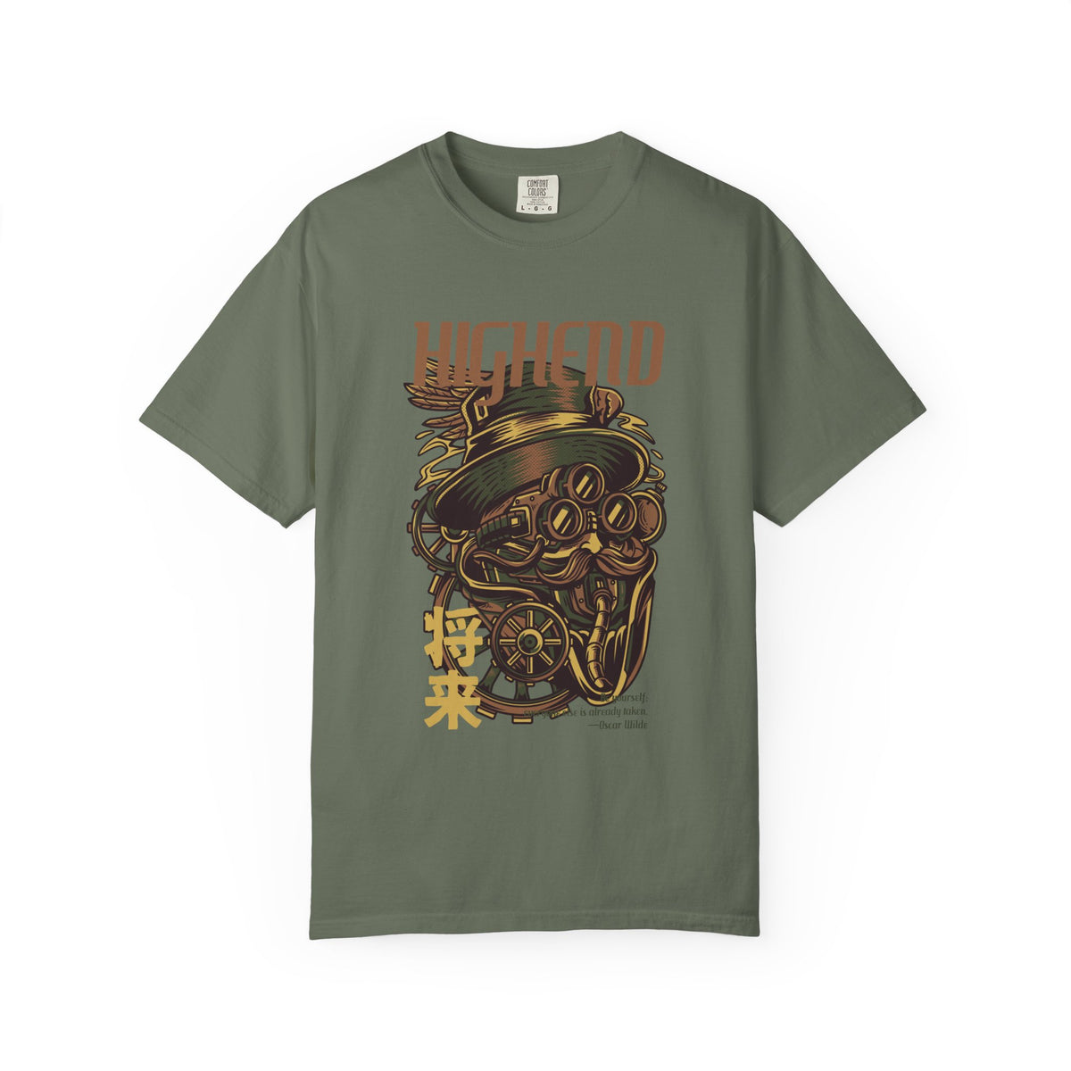 Steampunk Man Future Inspired Cool Graphic Design T-Shirt