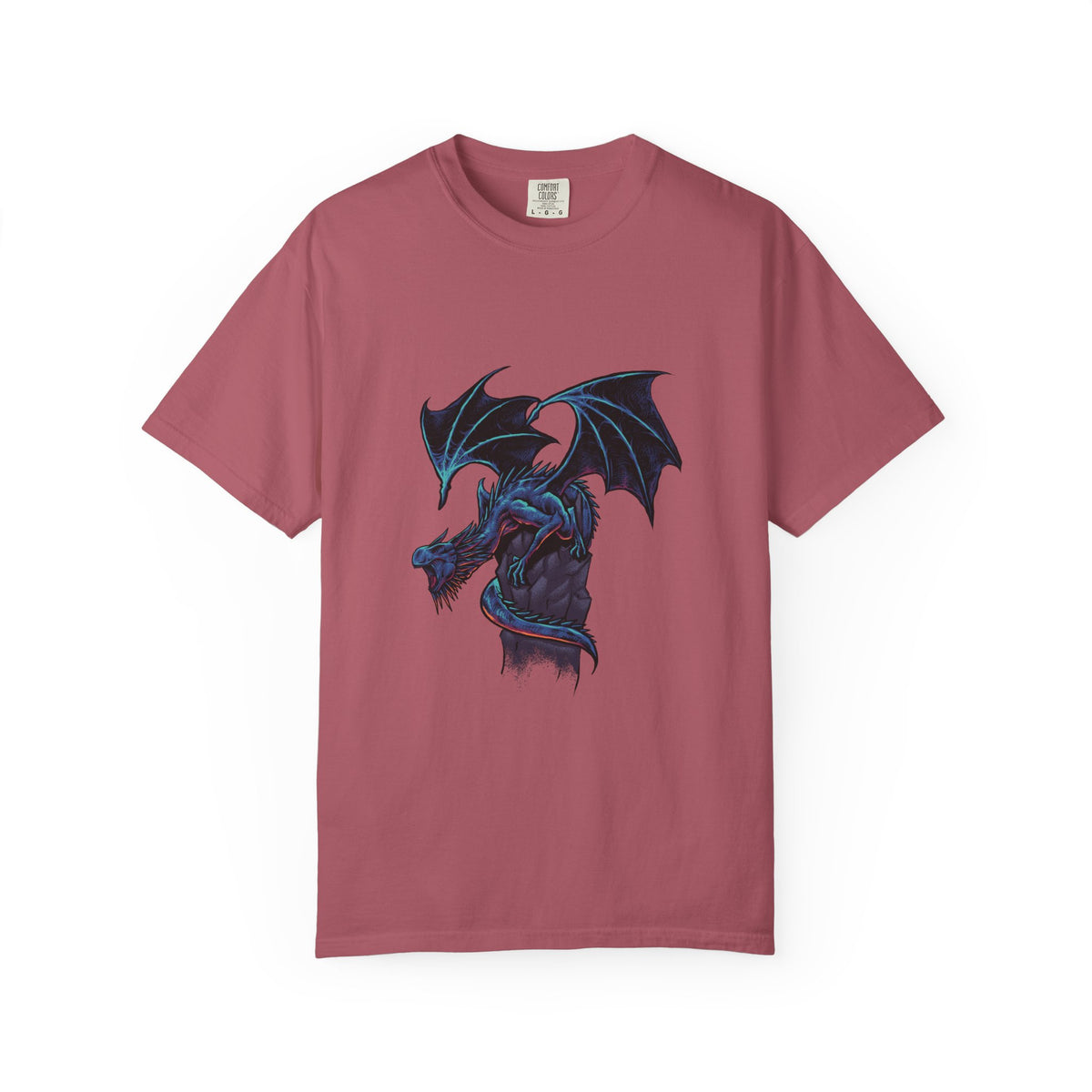 Fierce Dragon Roaring Illustration Graphic Design T-Shirt