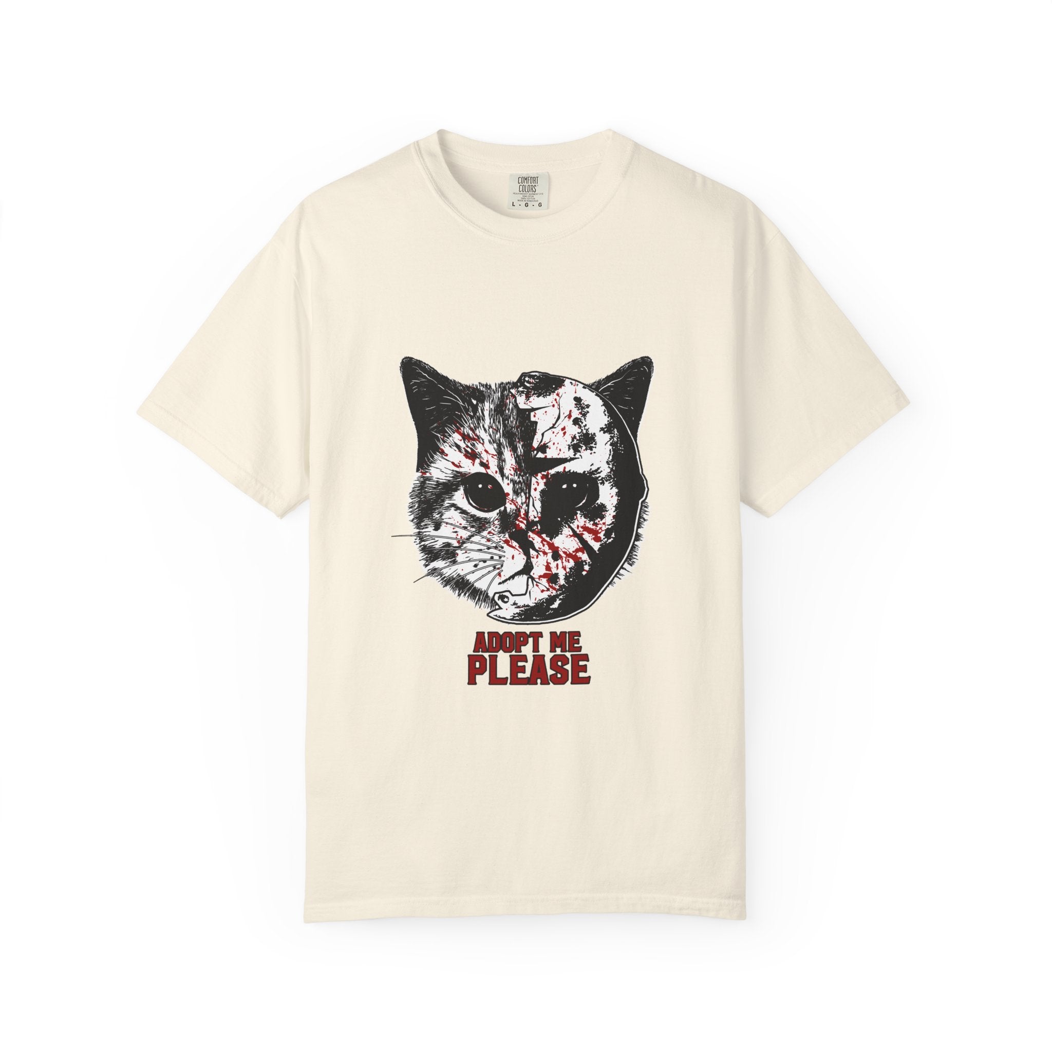 Horror Cat Tee - Spooky Jason Kitty - Friday 13th Shirt - Sinful Threads