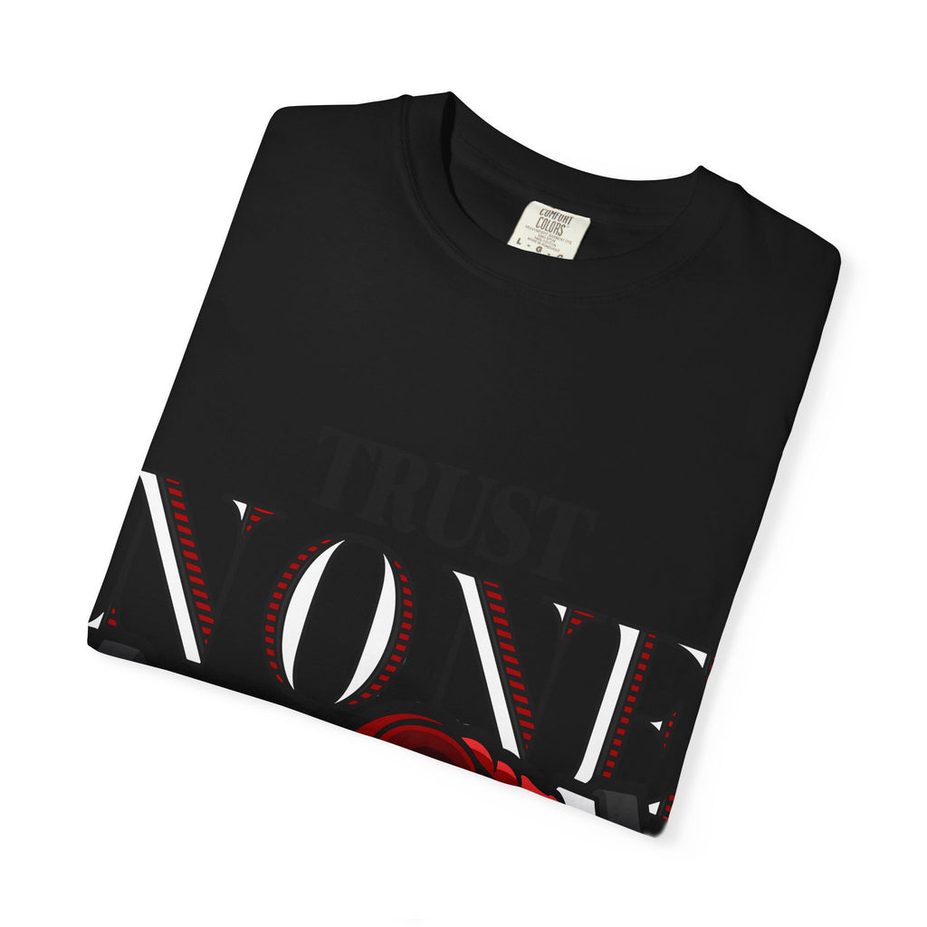Trust None Tee – Snake Handshake Dark Streetwear - Sinful Threads