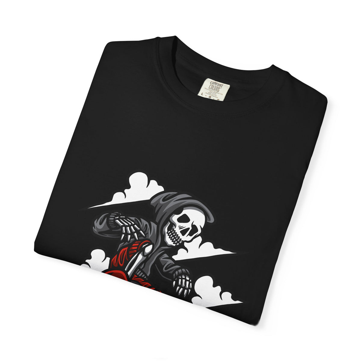 Grim Reaper Skate Shirt - Skeleton Tee - Cool Skater Gift