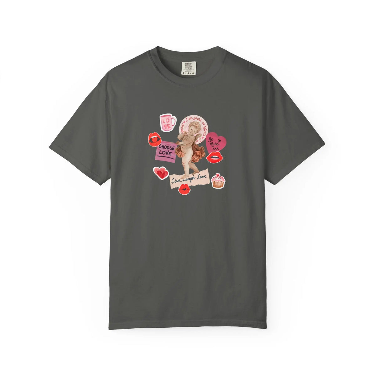 Romantic Graphic Cupid Love Quotes Valentine T-Shirt - Sinful Threads