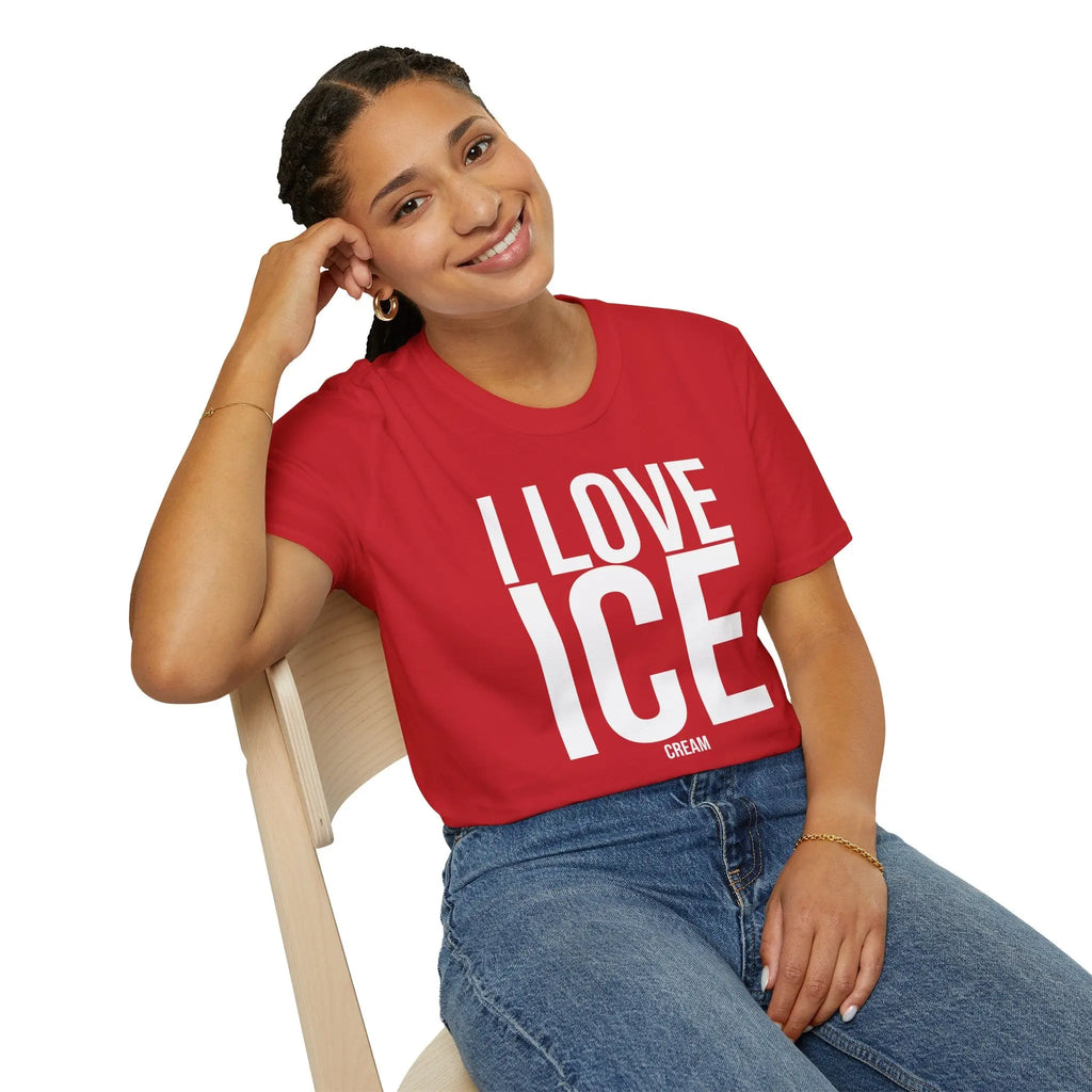 Political Satire Shirt - I Love ICE Cream Funny Tee Printify