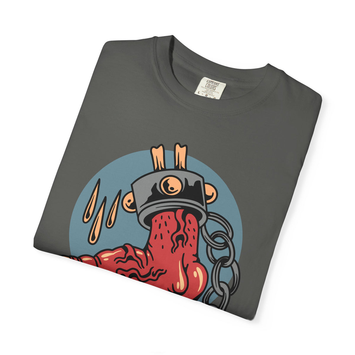 Monster Horror Tee - Creepy Halloween Shirt - Chains Graphic