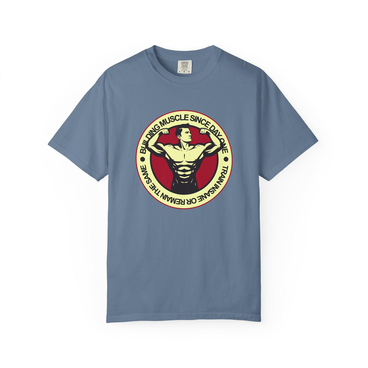 Building Muscle Since Day One Fitness Artwork T-Shirt