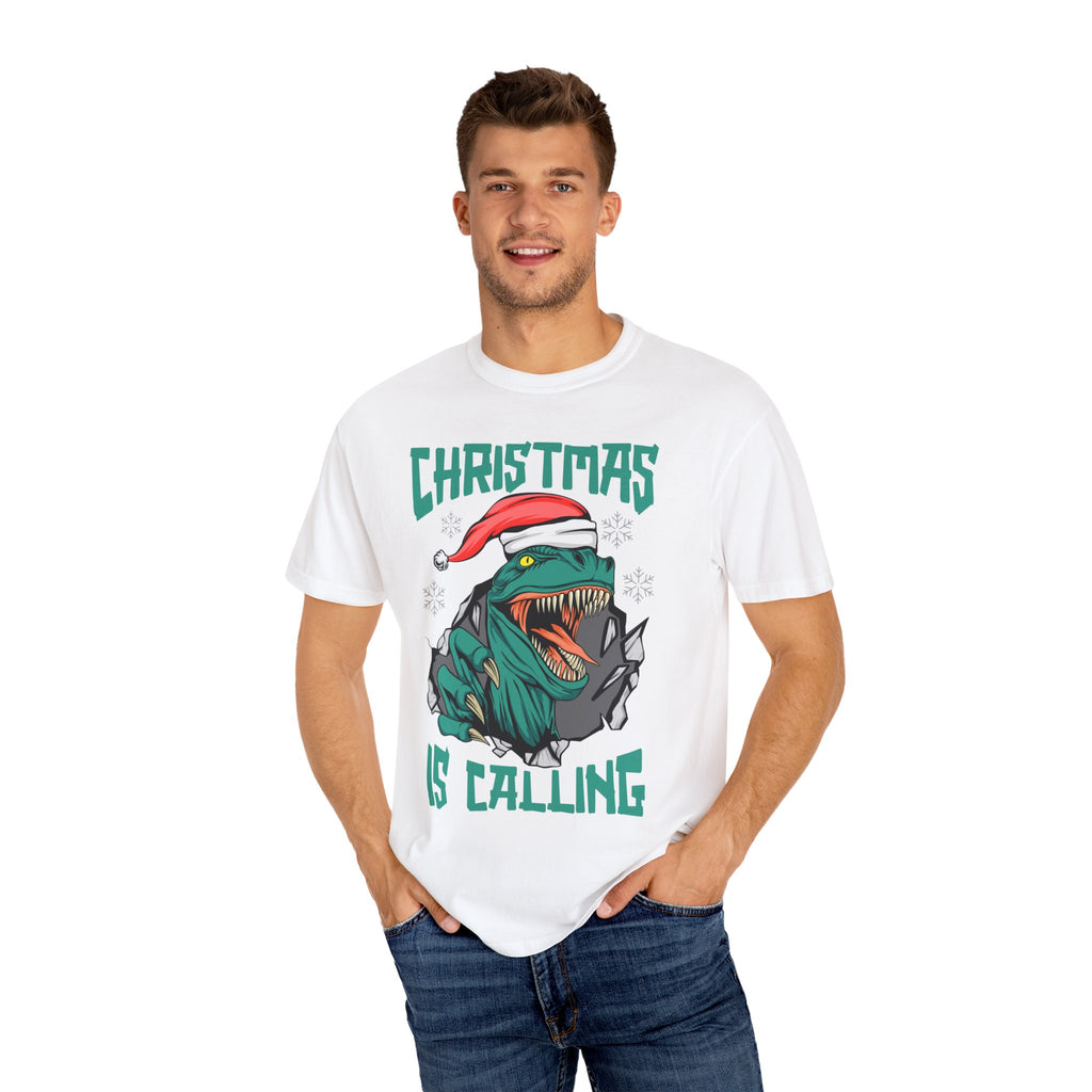 Santa T Rex Tee - Funny Dino Shirt - Christmas Holiday Gift - Sinful Threads