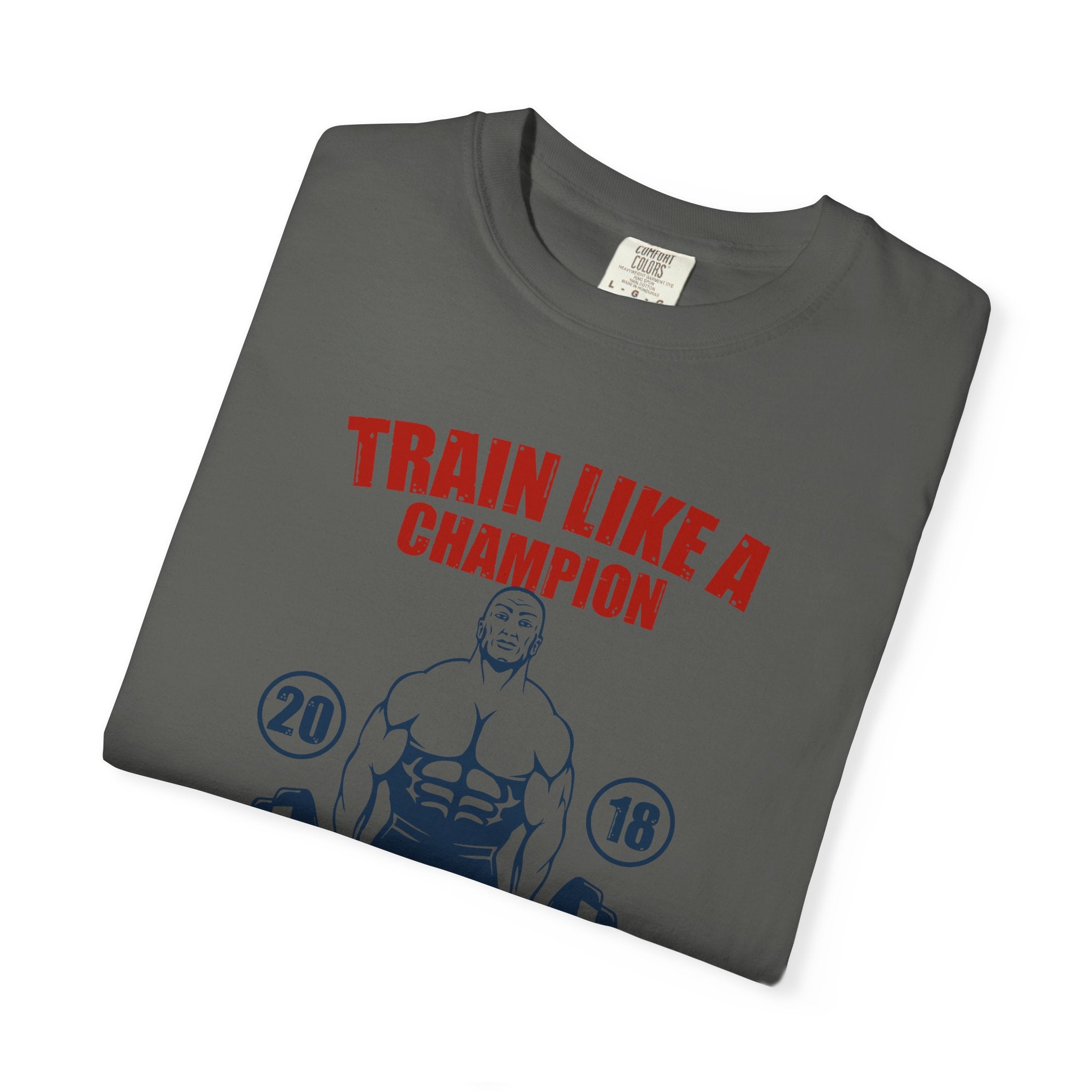 Train Like Champion T-Shirt - Motivational Gym Gift - Sinful Threads