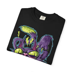 Cartoon Cat Tee - Trophy Hunter Graffiti Style Funny Cat Shirt