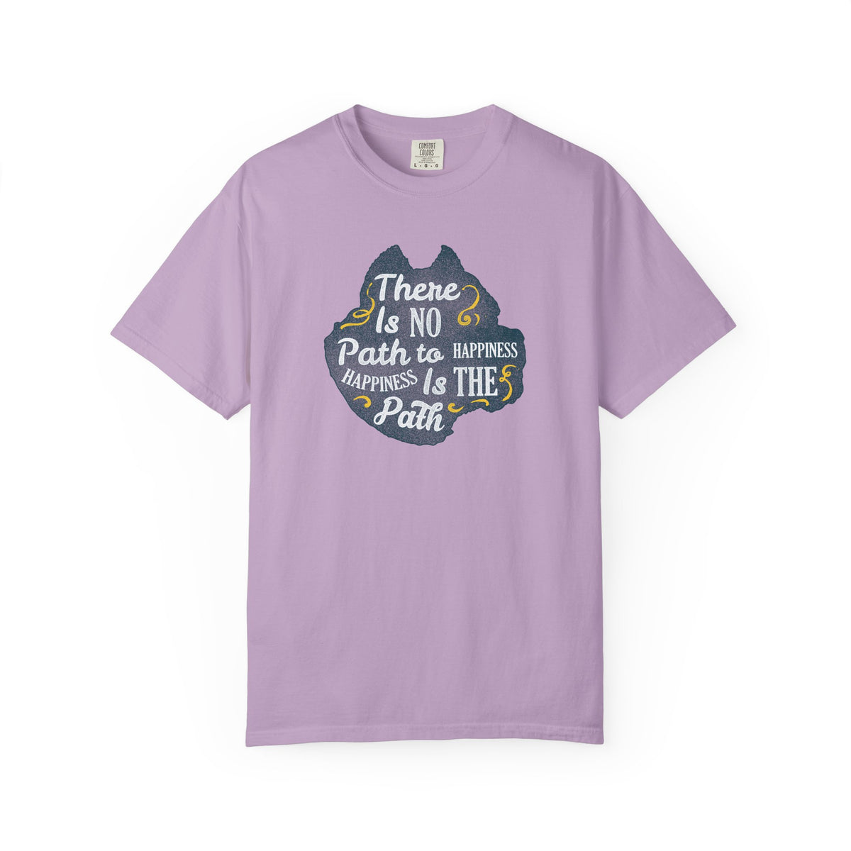 Happiness is The Path Design Motivational Quote T-Shirt