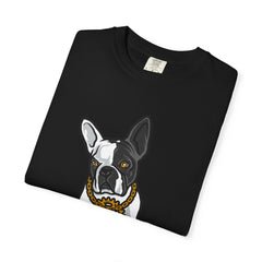 Cartoon French Bulldog with Gear Necklace Cool Dog T-Shirt
